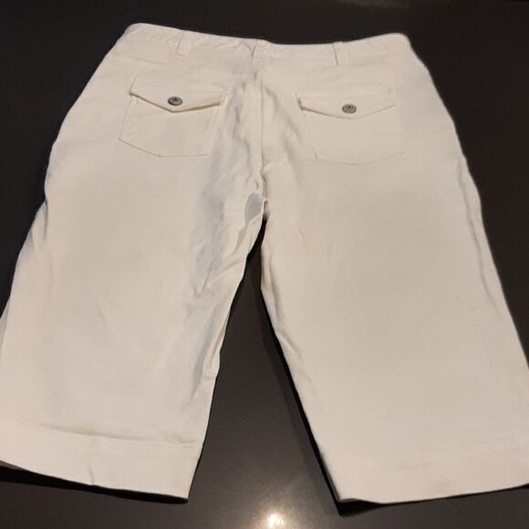 Nine West sz 12 white Capri pants - Picture 5 of 9